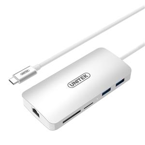 Unitek (Y-9115) USB Type-C Multifunction Hub with HDMI USB3.1 (Gen 1) LAN Card Reader