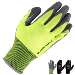 Wells Lamont Nitrile Coated Work Gloves - Medium-Large 3 Pack