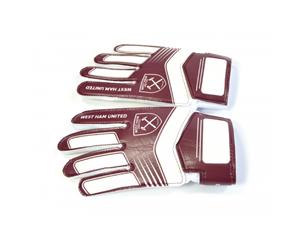 West Ham Fc Childrens/Kids Goalkeeper Gloves (Maroon/White) - BS1123