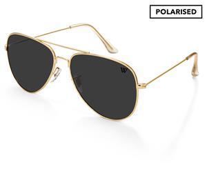Winstonne Women's Landon Polarised Sunglasses - Gold/Grey