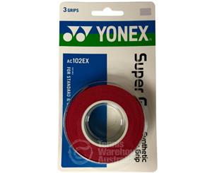 Yonex Super Grap 3 Pack Red Overgrips