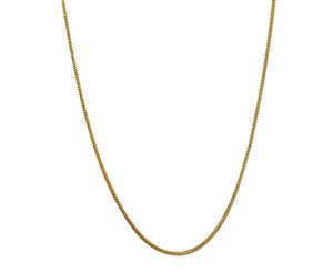 14k Yellow Solid Gold Franco Chain Necklace 0.9mm