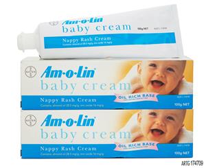 2 x Amolin Baby Cream 100g