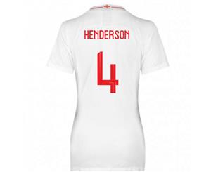 2018-2019 England Home Nike Womens Shirt (Henderson 8)