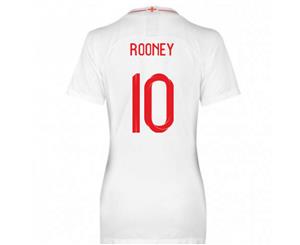 2018-2019 England Home Nike Womens Shirt (Rooney 10)
