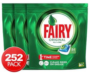 252pk Fairy All in One Dishwasher Tabs