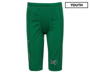 2XU Boys' Compression Shorts - Dark Green/Dark Green