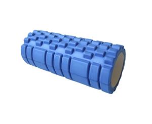 33x14cm Foam Roller Physio Yoga Pilates Back TIB Gym Exercises Trigger Point - Blue color