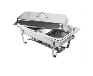 4.5L Stainless Steel Bain Marie Bow Chafing Dish Set Food Warmer Buffet Pan