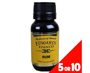 5 or 10 Pack Spirit Essence Flavour RUM 50ml Edwards Essence Home Brew