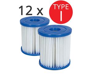 6x Twin Sets of Bestway Cartridge Filter Element Type I - 58093