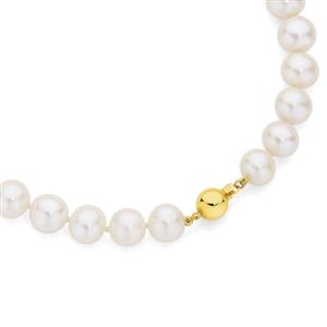 9ct Gold 45cm Cultured Fresh Water Pearl Necklace