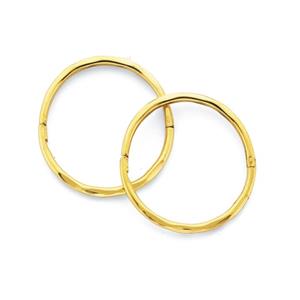 9ct Gold Large Facet Sleepers