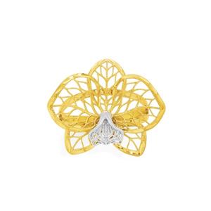 9ct Gold Two Tone Orchid Ring