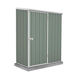 Absco Sheds 1.52 x 0.78 x 1.95m Space Saver Single Door Shed - Pale Eucalypt