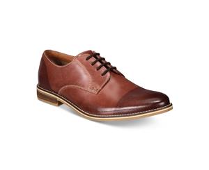 Alfani Mens Chadwick Leather Lace Up Casual Oxfords