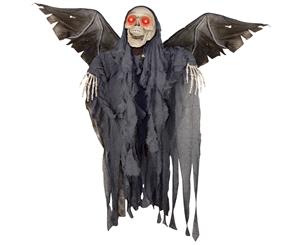 Animated Winged Reaper Halloween Prop