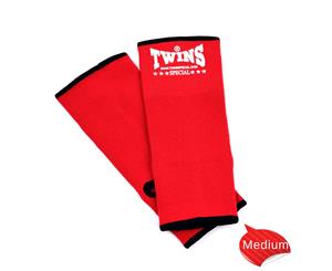 Ankle Guard Protector Support Foot Brace TWINS Kick Boxing MMA Muay Thai - Red