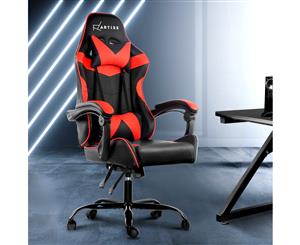 Artiss Gaming Office Chair Computer Chairs Seat Racing Recliner Racer Black Red