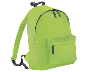 Bagbase Junior Fashion Backpack / Rucksack (14 Litres) (Lime/graphite) - BC1301