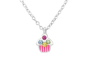 Children's Sterling Silver Cake Necklace