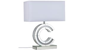 Clare Small Mirror Table Lamp - White