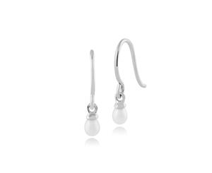Classic Freshwater Pearl Drop Earrings in 9ct White Gold