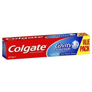 Colgate Cavity Protection Great Regular Flavour Fluoride Toothpaste with liquid calcium 250g Value Pack
