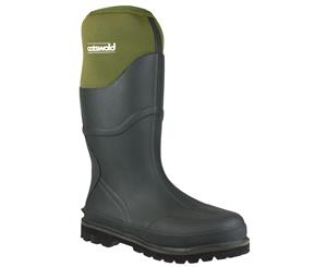 Cotswold Ranger Neoprene Mens Rubber Wellington Boots (Green) - FS2855