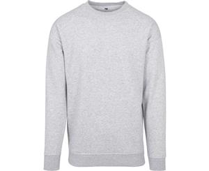 Cotton Addict Mens Sweat Cotton Crew Neck Jumper Sweatshirt - Grey