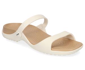 Crocs Women's Cleo Sandals - Oyster/Gold