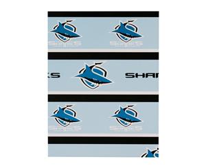 Cronulla Sharks NRL Wrapping Paper Giftwrap *New