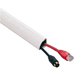 D-Line 2m White Quandrant Cover Adhesive Cable Management