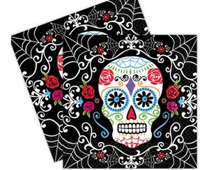 Day of the Dead 2 Ply Lunch Napkins Value Pack of 36