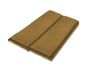 Double Self Inflating Mattress Sleeping Sedue Mat Air Bed Camping Camp Hiking Joinable Beige