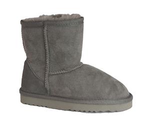 Eastern Counties Leather Childrens/Kids Charlie Sheepskin Boots (Grey) - EL127