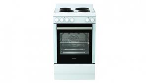 Euromaid 540mm Electric Solid Plate Freestanding Cooker - White
