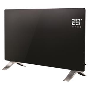 Euromatic 2400W Black LED Flat Glass Panel Heater