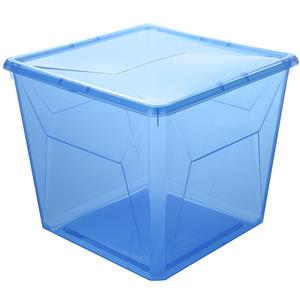 Ezy Storage 16L Blue Karton Storage Container With Snap On Lid