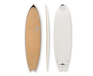 FIND Quadfish Duralite 7Ɔ" Bamboo Surfboard