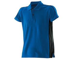 Finden & Hales Kids Sports Polo T-Shirt (Royal/Black) - RW417
