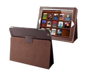 For iPad 2/3/4 CaseModern Lychee Leather High-Quality Shielding CoverCoffee