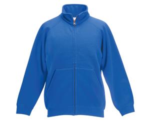 Fruit Of The Loom Childrens/Kids Unisex Poly-Cotton Sweat Jacket (Royal) - BC1363