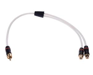 Fusion MS-RCAYF RCA Splitter Cable Male to Dual Female Connector