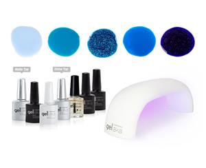 Gellaka Pro Matte Or Shine Gel Nail Kit - Touch The Sky - 5 Color
