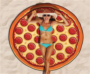 Gigantic Pizza Beach Blanket - Multi
