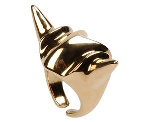 Giuseppe Zanotti Hand Engraved Metal Ring - Gold