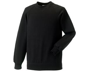 Jerzees Schoolgear Childrens Raglan Sleeve Sweatshirt (Black) - BC587