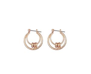 Jewelcity Sunkissed Womens/Ladies Hoops And Discs Earrings (Gold) - JW964