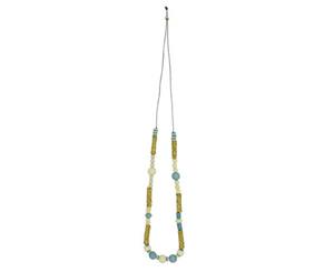 KAJA Clothing BIRCH - Necklace Light blue multi Wood beads